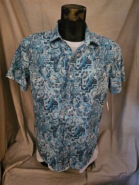 NEW with tag Men's Robert Graham Short Sleeve Shirt Size M Medium